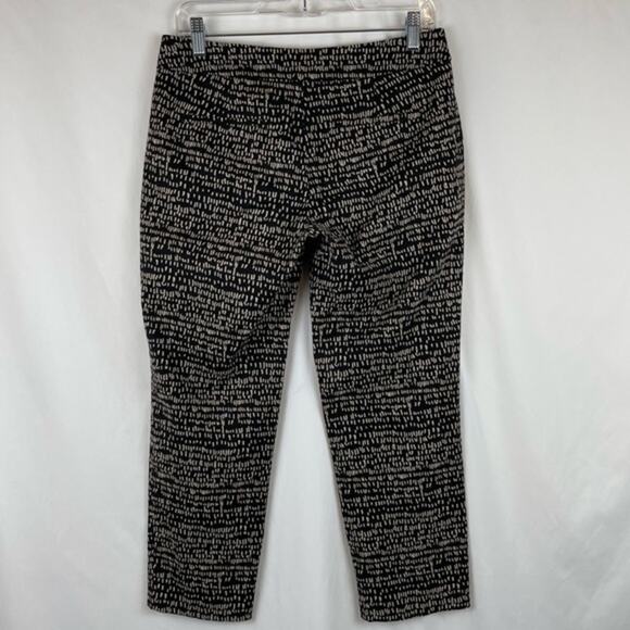 Loft Black Tan Ankle Pant Size 2 - Picture 4 of 9